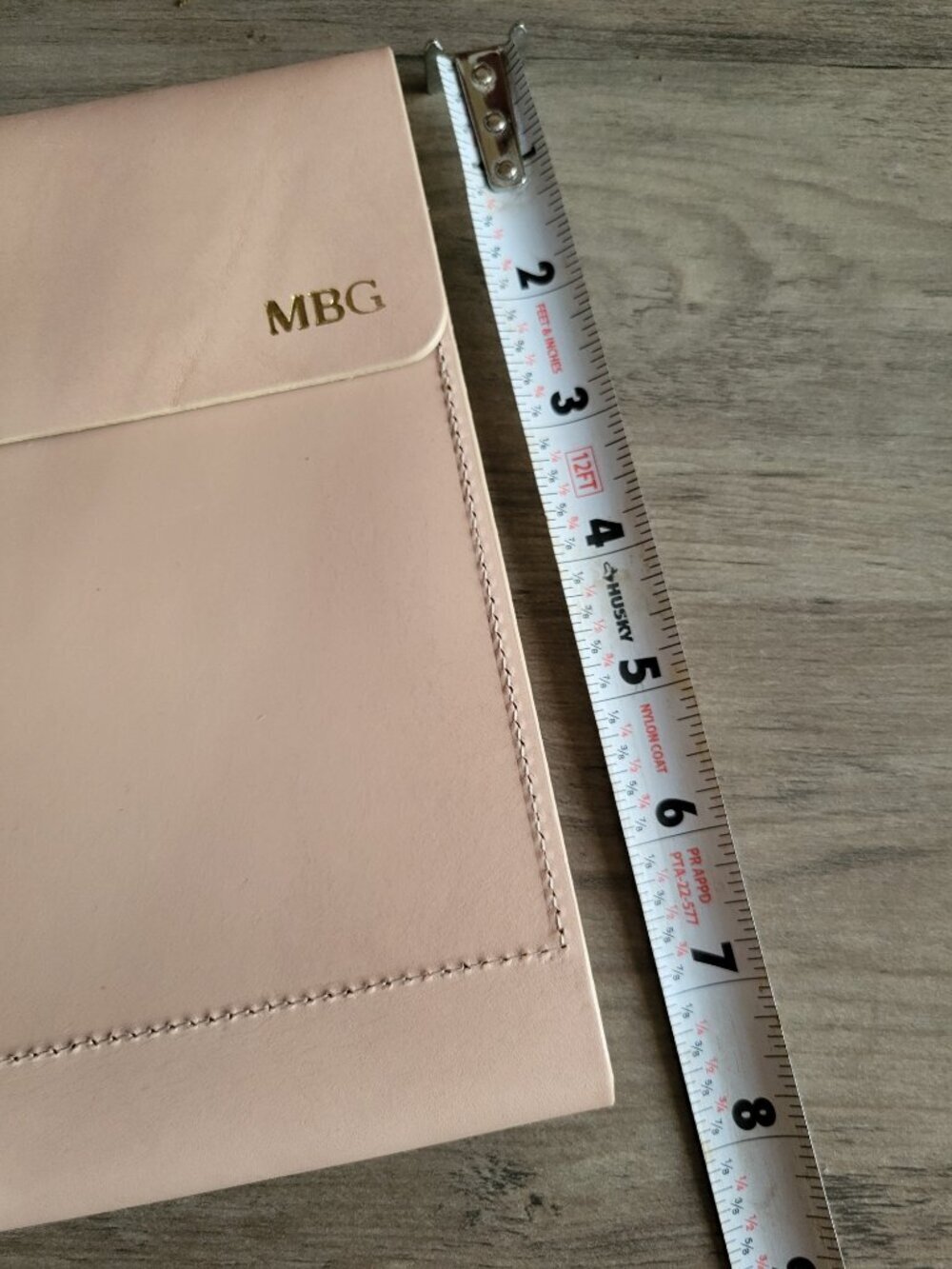 MARK & GRAHAM GENUINE LEATHER PINK CLUTCH - Picture 3 of 6